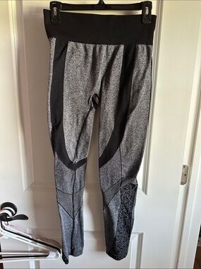Tangerine Gray and Black Panel Joggers
